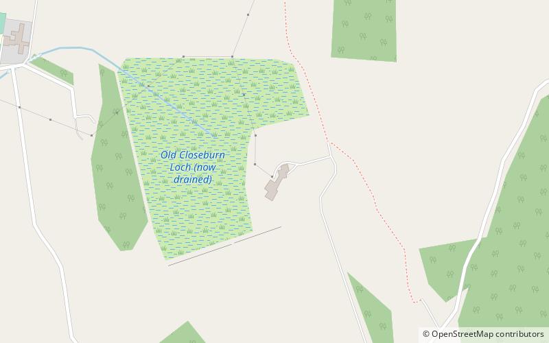 Closeburn Castle location map