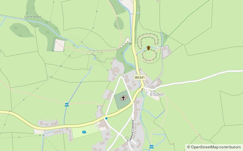 Elsdon Tower location map