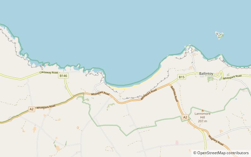 White Park Bay location map