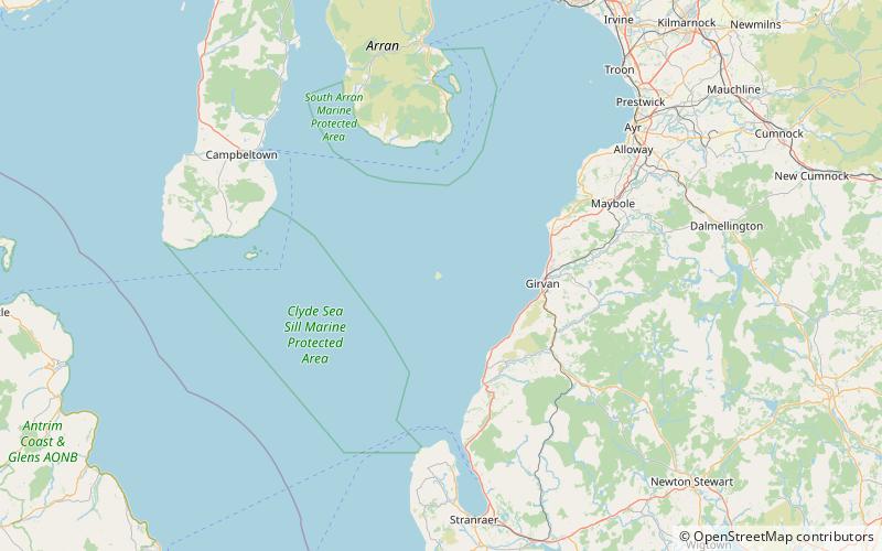 Latarnia morska Ailsa Craig location map