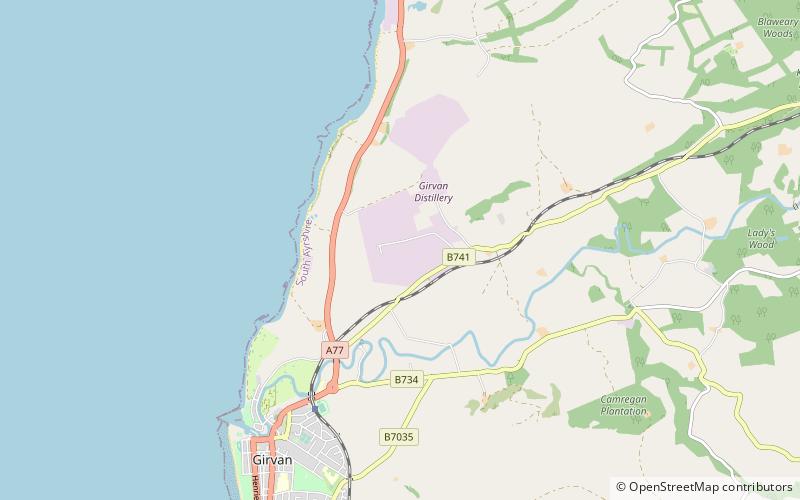 girvan location map