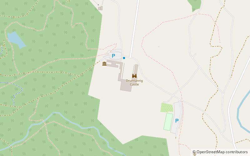 Drumlanrig Castle location map