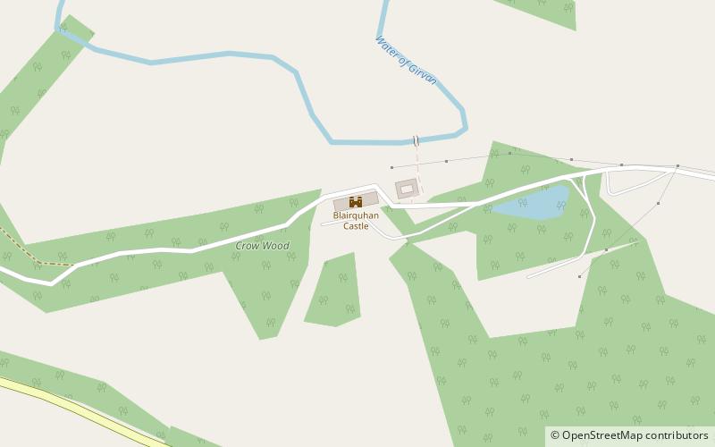 Blairquhan Castle location map
