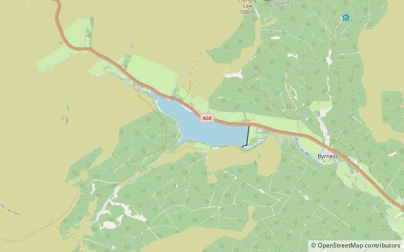 Catcleugh Reservoir location map