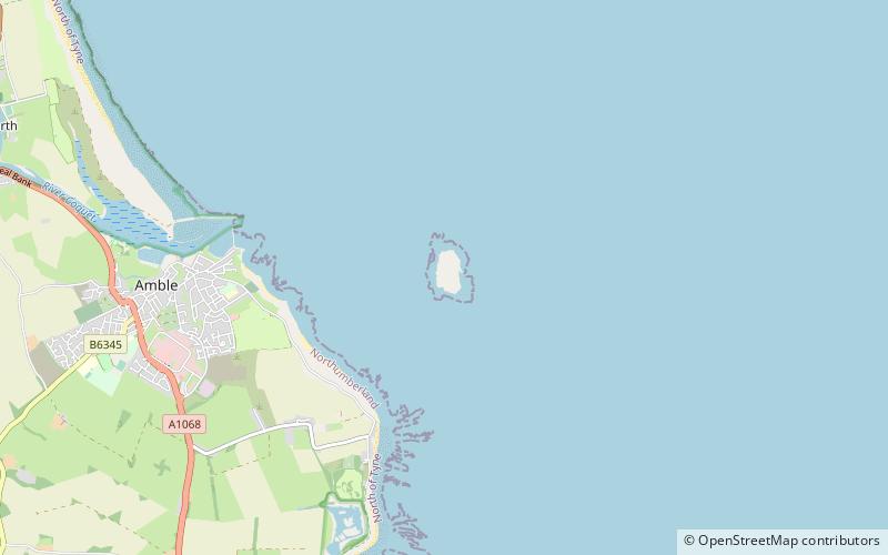 Coquet Island location map