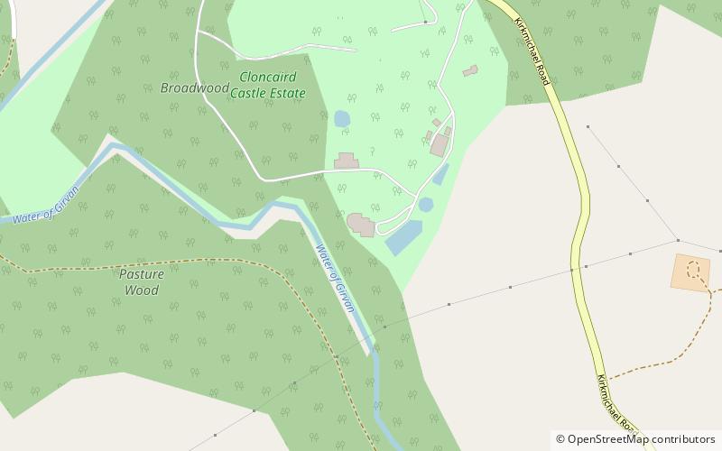 Cloncaird Castle location map