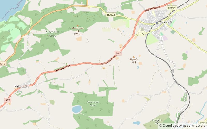 Crossraguel Abbey location map