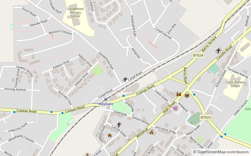 st oswalds church maybole location map