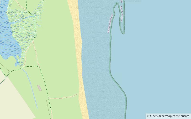 alnmouth saltmarsh and dunes location map