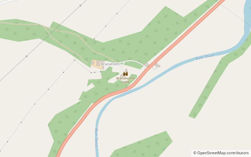 Branxholme Castle location map