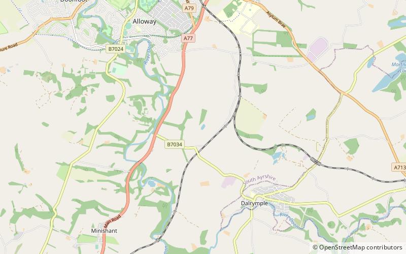Carcluie Loch location map