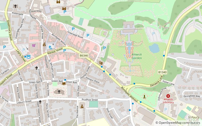 Alnwick Playhouse location map