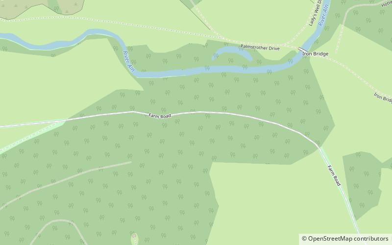 Hulne Park location map
