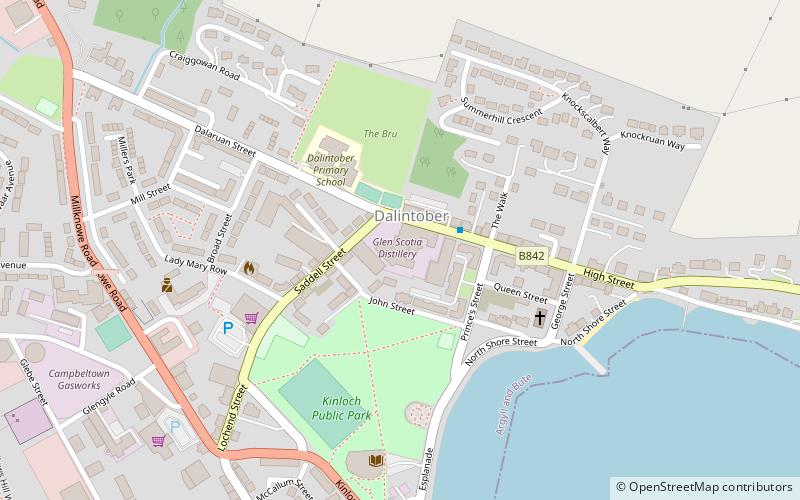 Glen Scotia Distillery location map