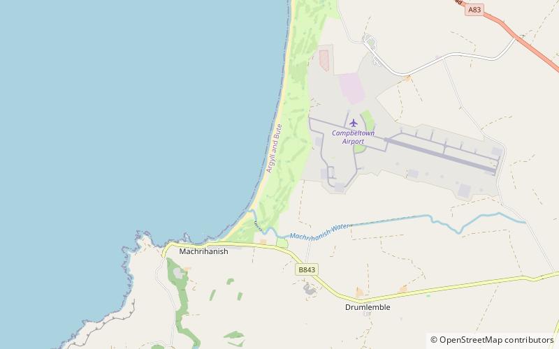 Machrihanish Links location map