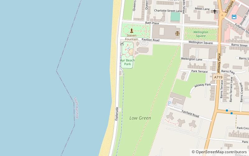 ayr beach location map