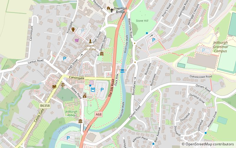 Canongate Bridge location map