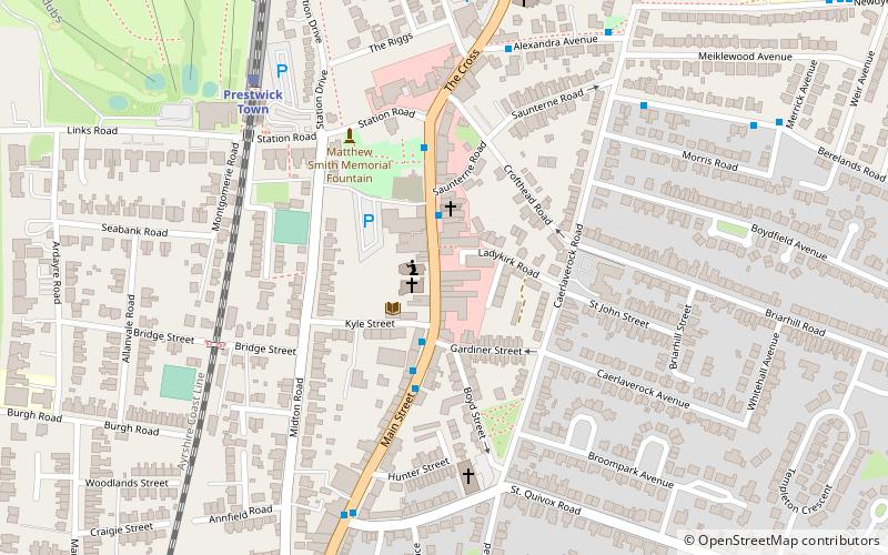 prestwick south parish church location map