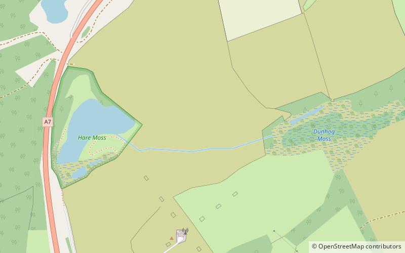 hare and dunhog mosses location map