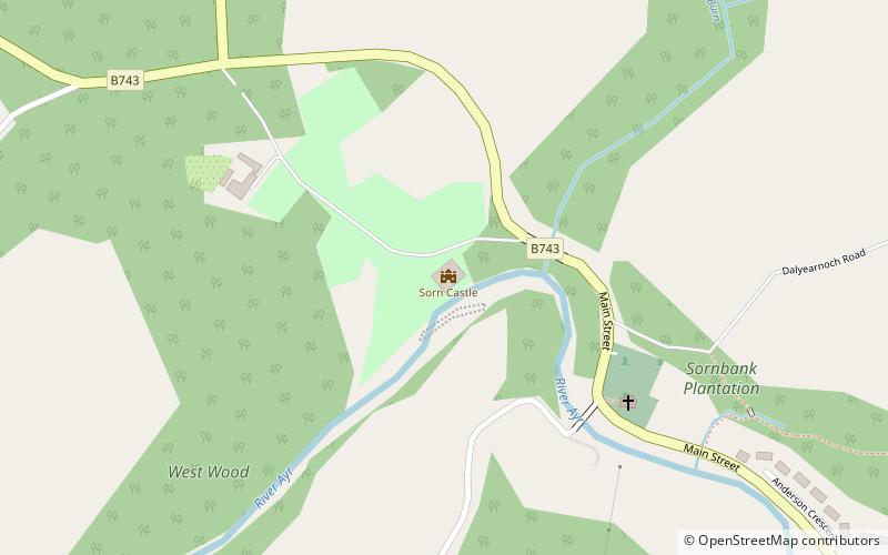 Sorn Castle location map