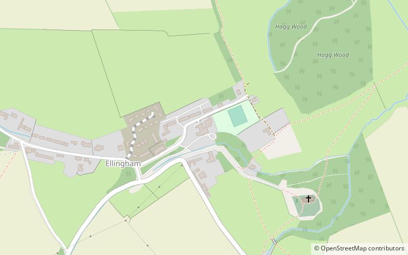 Ellingham Hall location map