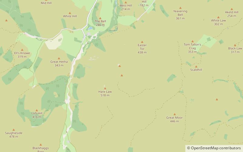 Newton Tors location map
