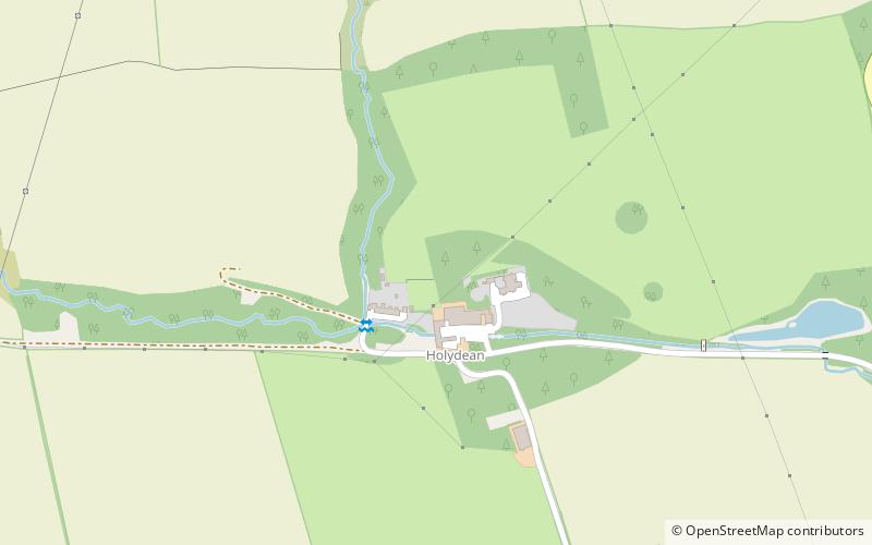 castle holydean location map