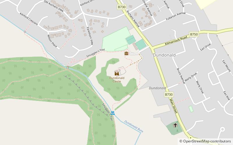 Dundonald Castle location map