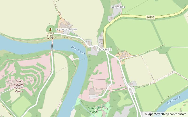 Dryburgh Suspension Bridge location map