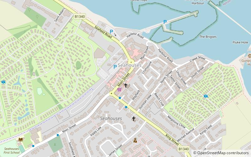 Seahouses location map