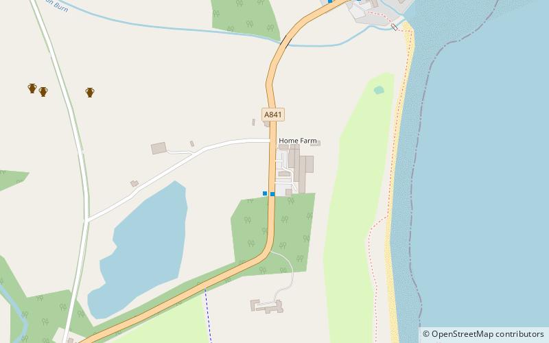home farm isle of arran location map