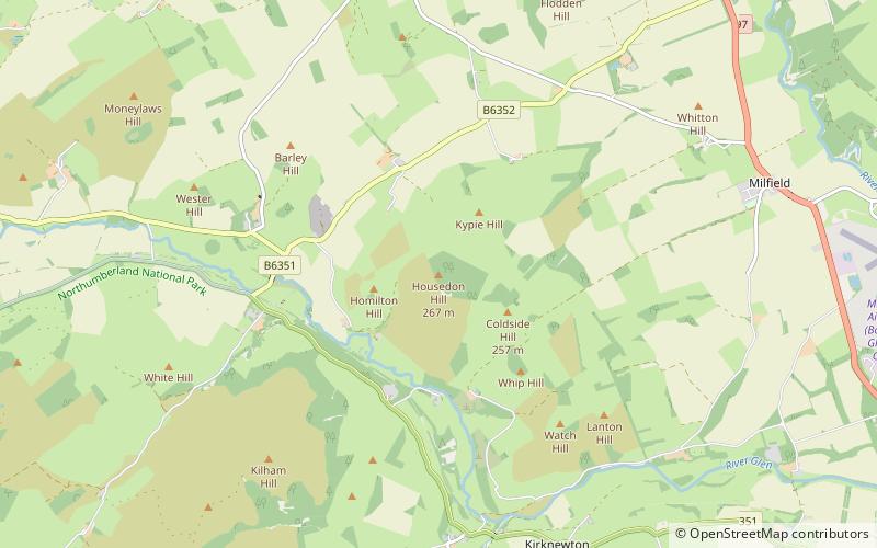 Housedon Hill location map