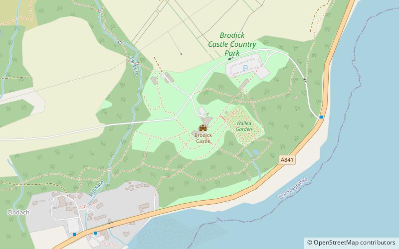 Brodick Castle location map