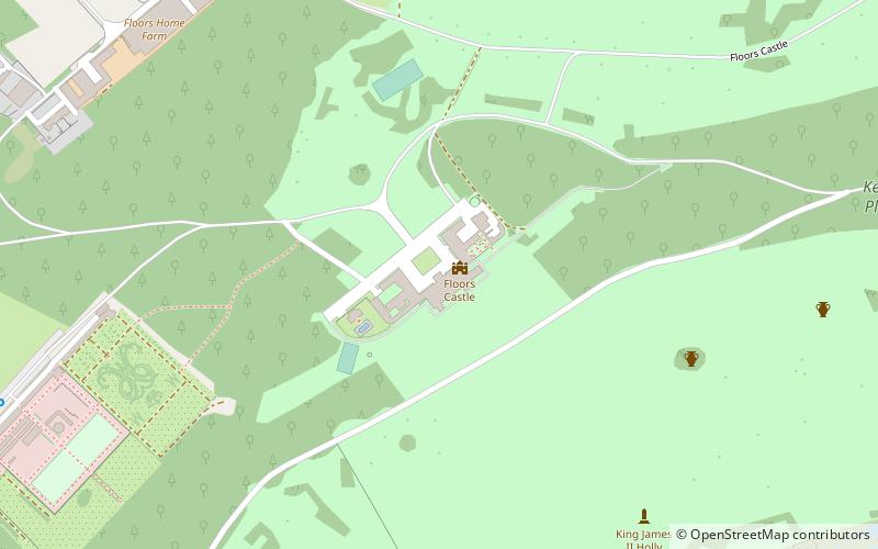 Floors Castle location map