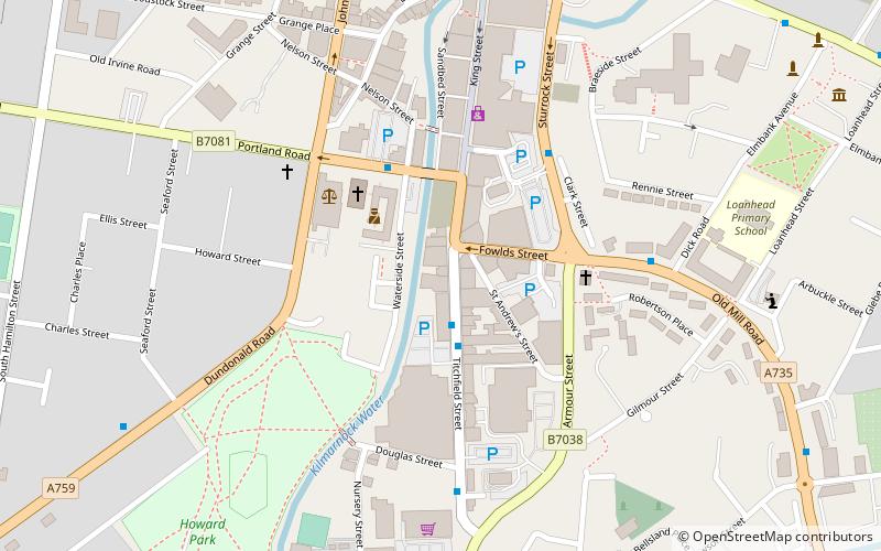 Titchfield Street drill hall location map
