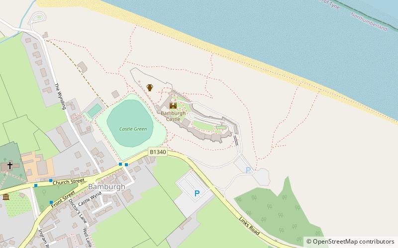 Bamburgh Sword location map