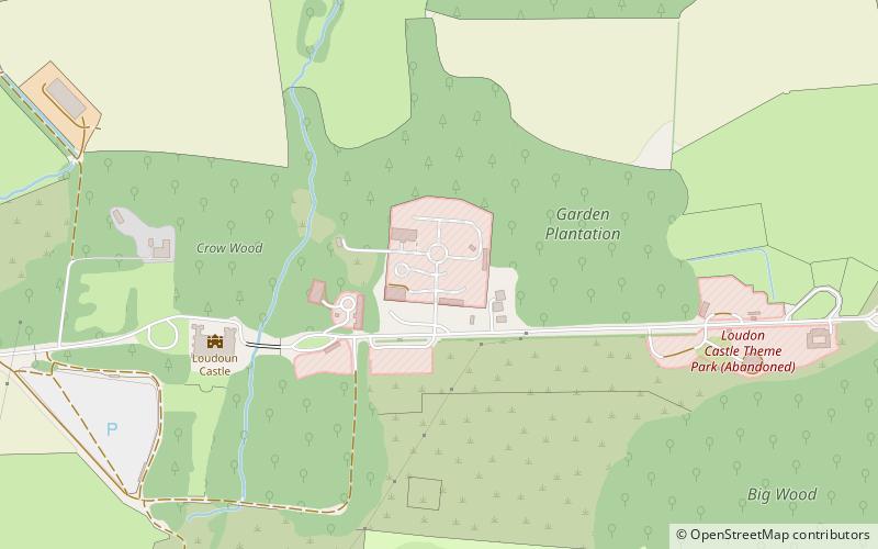 Loudoun Castle location map