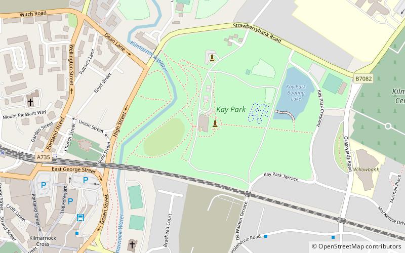 Burns Monument Centre location map