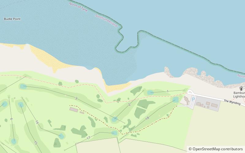 bamburgh coast and hills northumberland coast location map