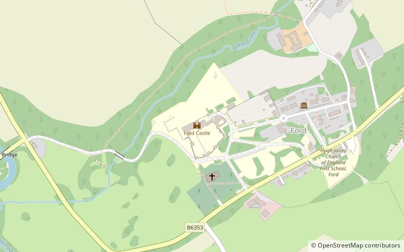 Ford Castle location map