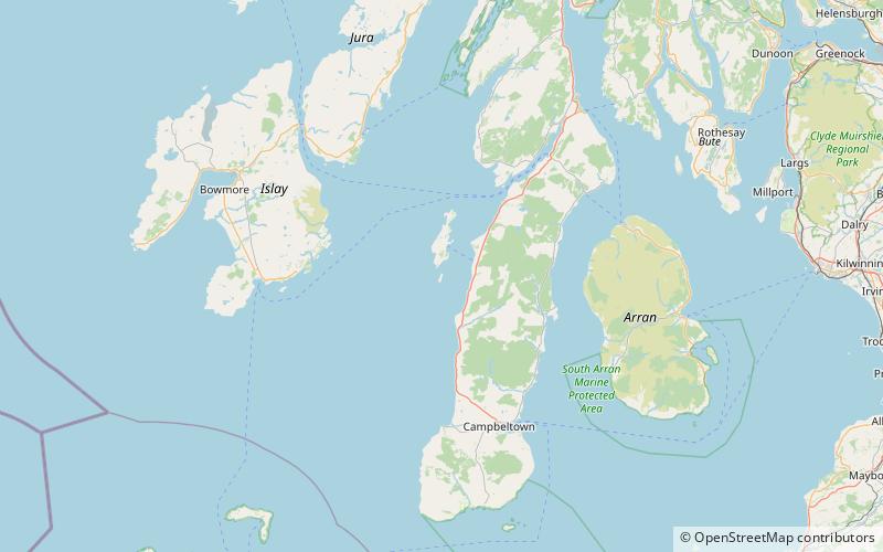 st fionnlaghs chapel cara island location map
