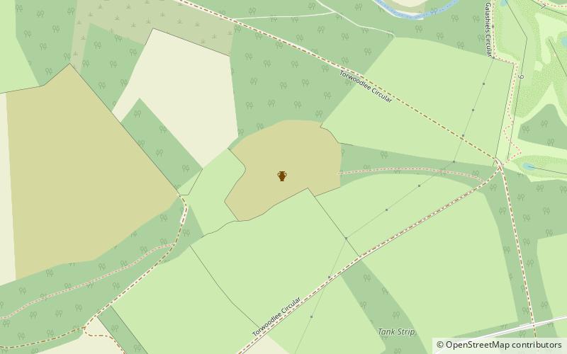 Torwoodlee Broch location map