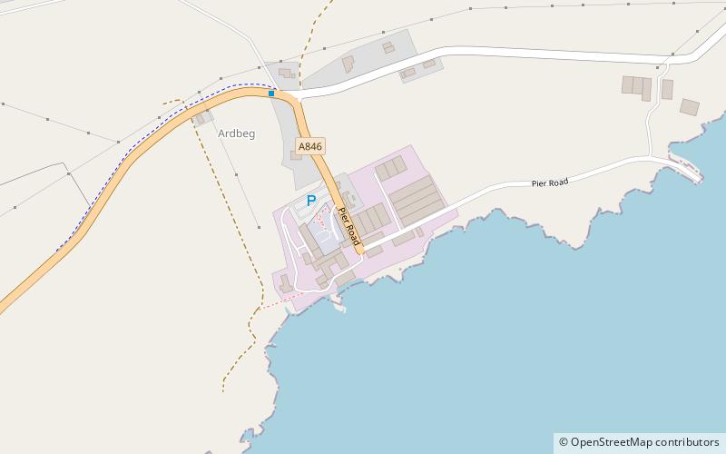 Ardbeg Distillery location map
