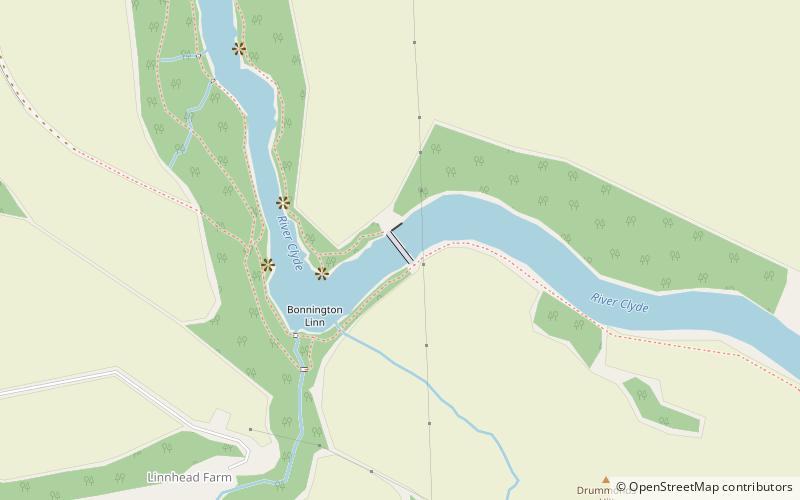 bonnington linn new lanark location map