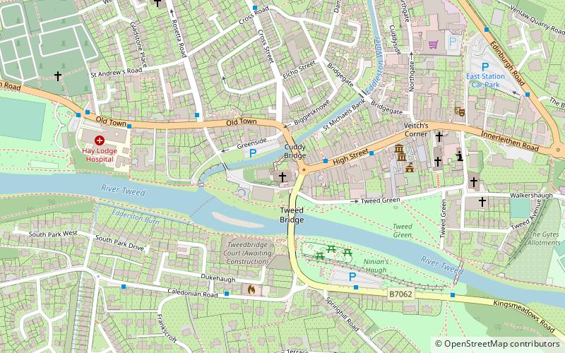 Peebles Old Parish Church location map