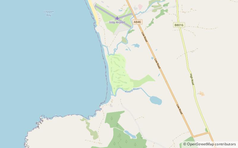 Machrie golf course location map