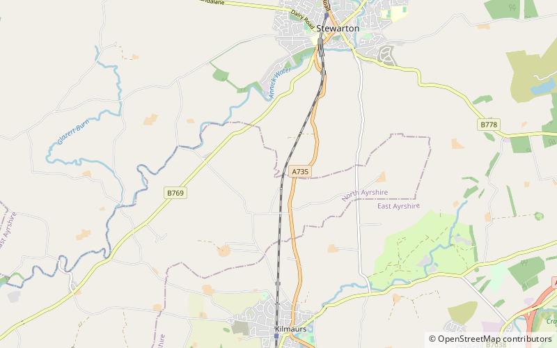 Lambroughton Loch location map
