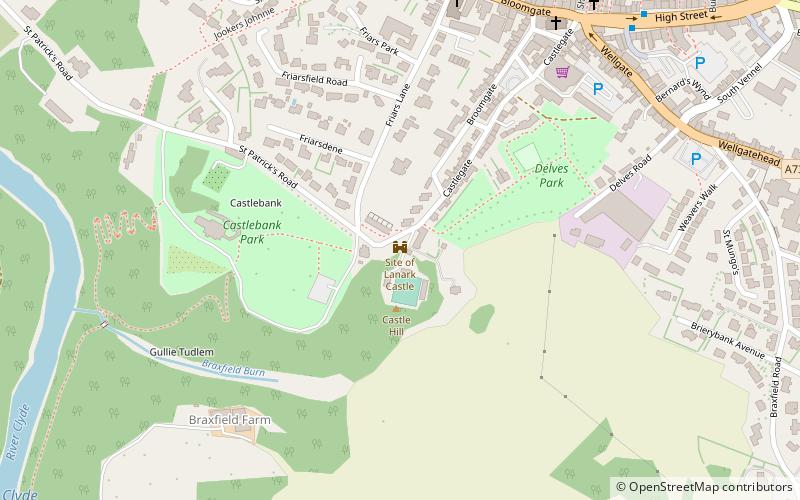 lanark castle location map