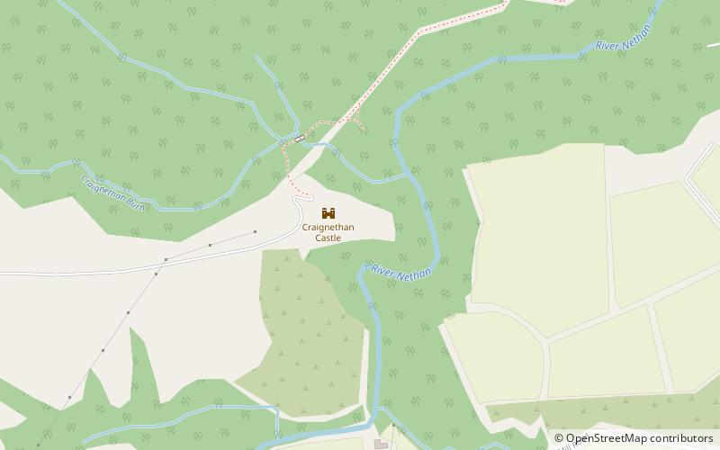 Craignethan Castle location map