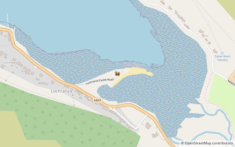 Lochranza Castle location map